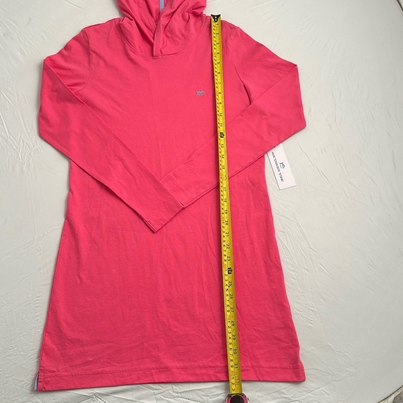 Southern Tide Bloom Pink hooded long sleeve t-shirt dress - Picture 5 of 10